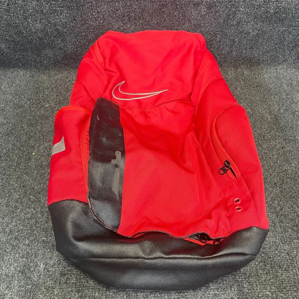 Nike Hoops BA6164-658 Elite Pro Basketball 32L Red/Black Max Air Straps Backpack